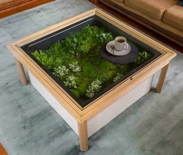 Things You Might Need - terrarium coffee table