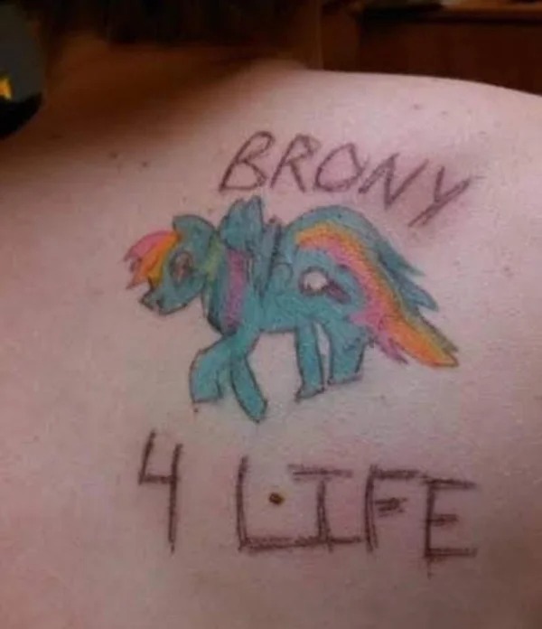 bad tattoos - tattoo brony - Brony 4 Life
