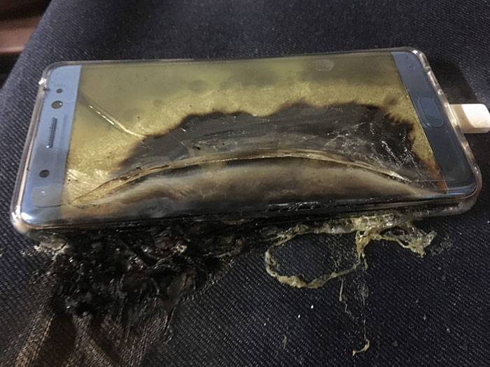 brand fails and disasters - galaxy note 7 exploding