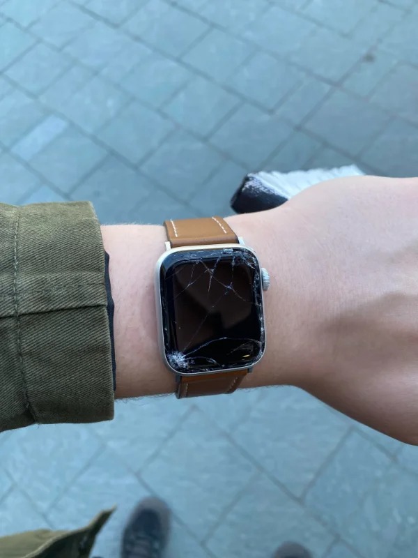“Tried to put a backpack on, the watch strap broke and now a loving gift from my parents is broken.”
