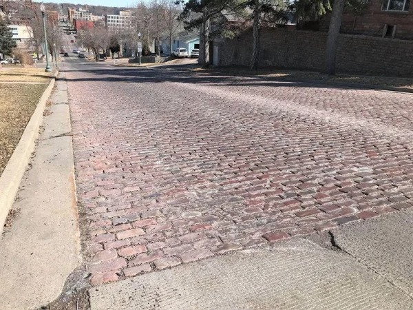 “My hometown (Sioux Falls, SD) has a stretch of road that is original cobblestone.”