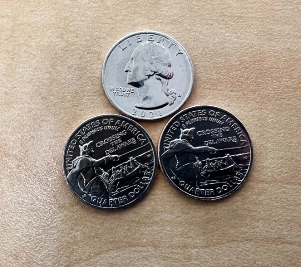 fascinating photos - I got 3, incredibly, shiny identical quarters as change.