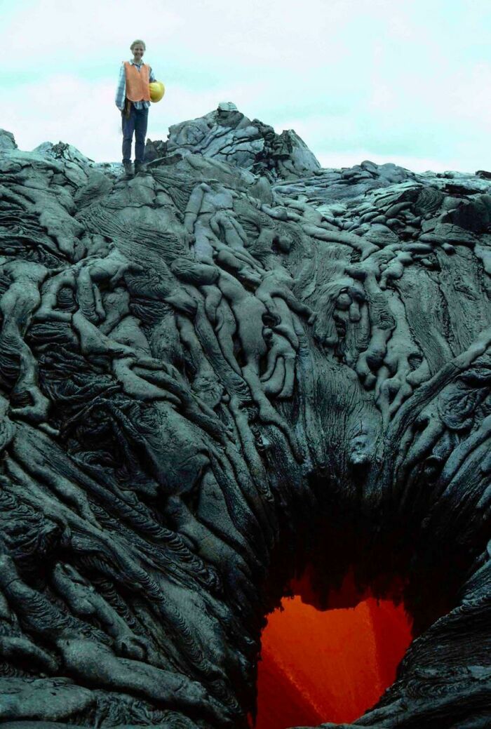 Lava that looks like melted bodies