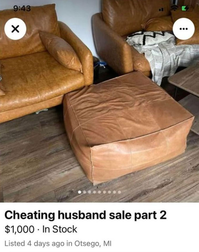 Weird Things Being Sold Online - Cheating husband sale part 2 $1,000 In Stock Listed