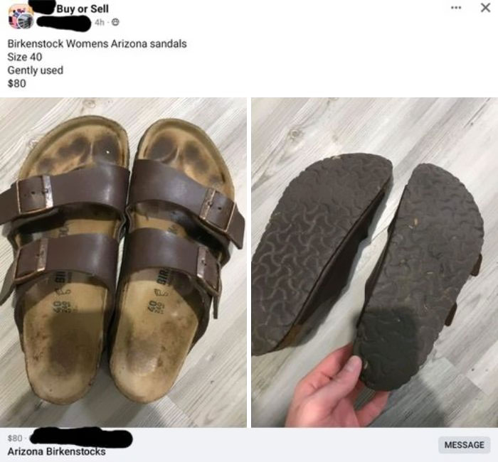 Weird Things Being Sold Online - Buy or Sell 4h Birkenstock Womens Arizona sandals Size 40 Gently used $80 E $80 Arizona Birkenstocks