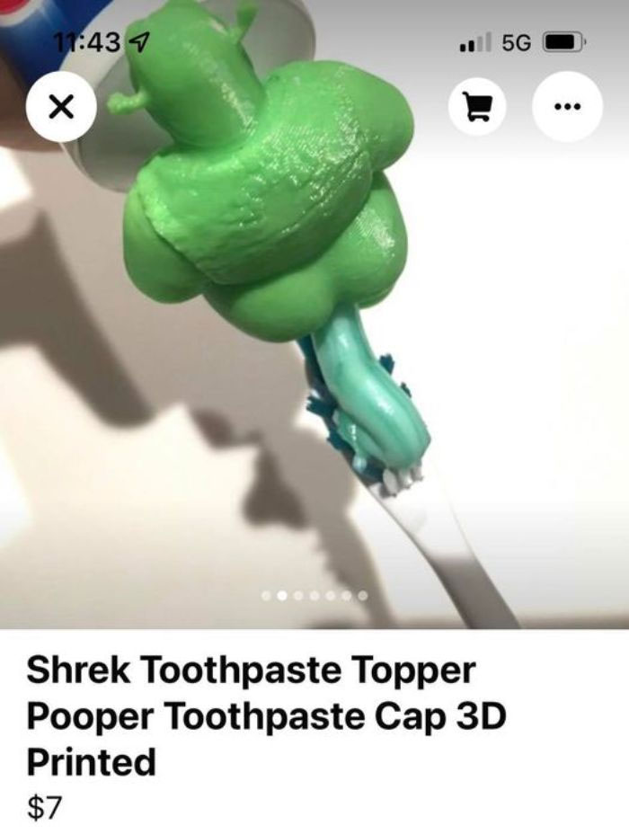 Weird Things Being Sold Online - shrek toothpaste