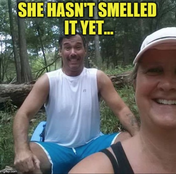 funny memes - dank memes - photo caption - mgflip.com She Hasn'T Smelled It Yet...
