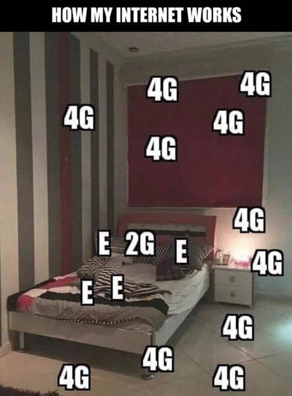 funny memes - dank memes - 4g in my room - How My Internet Works 4G 4G 4G 4G E 2G E 4G Ee 4G 4G 4G 4G 4G 4G
