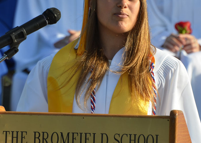 The valedictorian speech at my high school now needs to be reviewed by the principle before the ceremony for content and length.