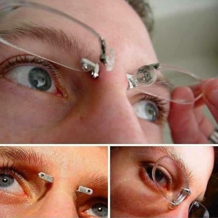 weird and wtf facts - bridge piercing glasses