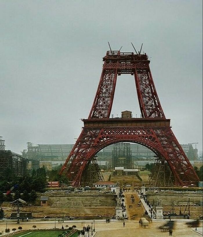 Eiffel Tower Under Construction, July 1888