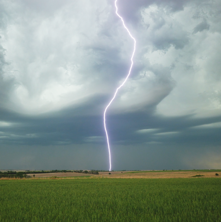 “Lightning never strikes twice in the same place.” If lightning has found a path that it likes to the ground, it’s extremely likely to strike there multiple times. That why lightning rods work.