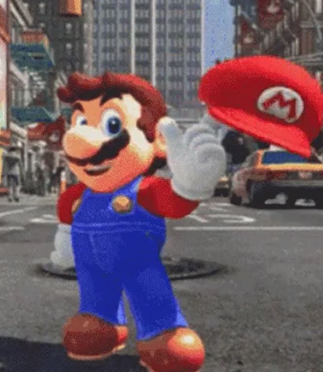 Mario wears a hat because during the Donkey Kong days (when he was known as Jumpman) the animation was too primitive to animate hair while he was moving or jumping