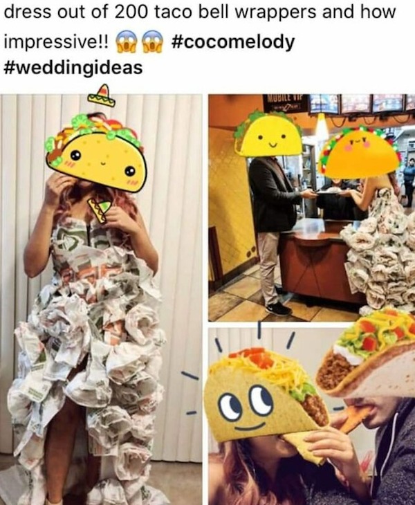 23 People Having Some Real Trashy Wedding.