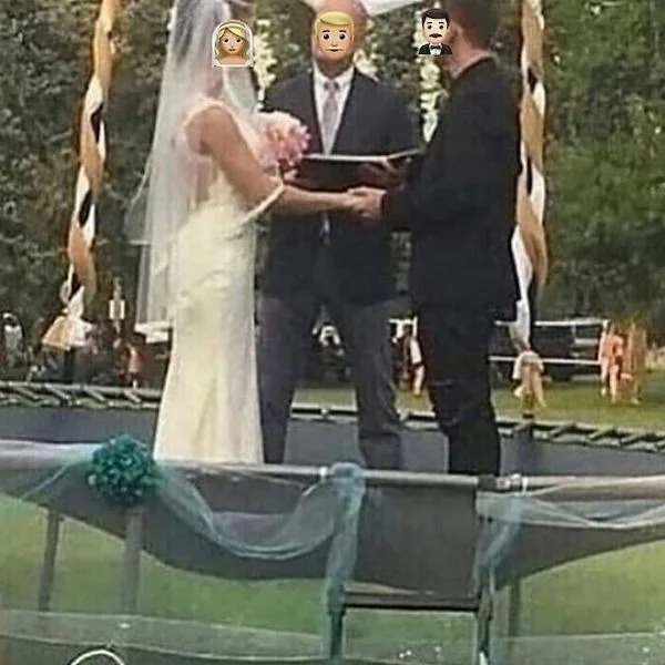 23 People Having Some Real Trashy Wedding.