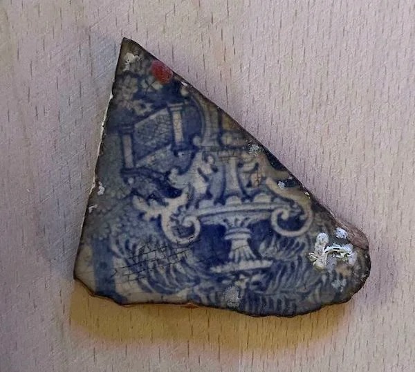 A shard of porcelain I found diving on a wreck.