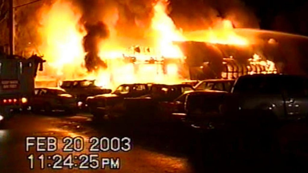 The Station Nightclub Fire happened on February 20th, 2003 in West Warwick, Rhode Island. Over 100 people died and 230 were injured.