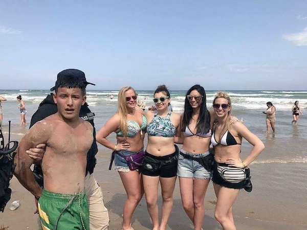 perfectly timed photos -  spring break mugshots