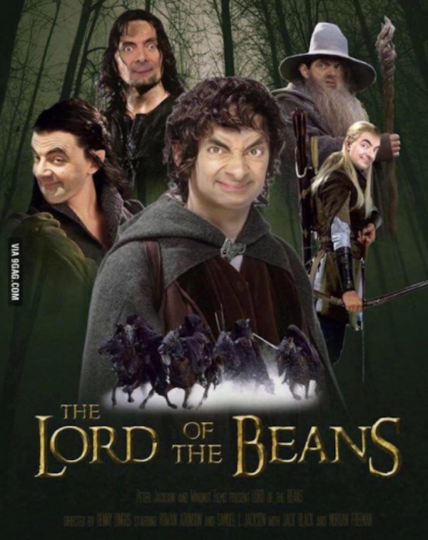 photoshopped pics - lord of the beans meme - Via 9GAG.Com The Lord The Beans