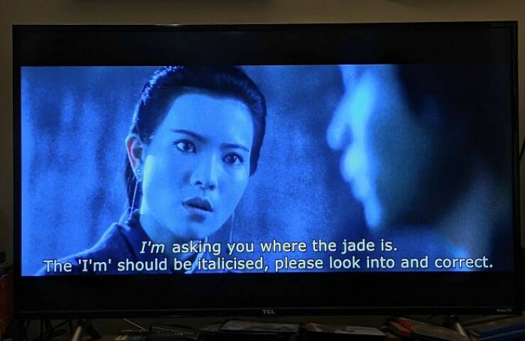 "Instructions For The Subtitler Showed Up On My Blu-Ray."