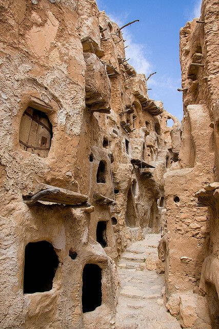Ksar Nalut is an 11th century fortified granary located in Nalut