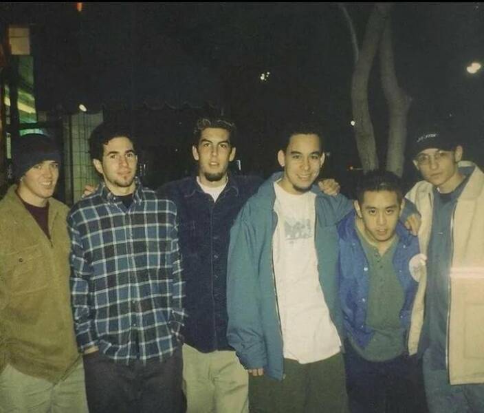 "First photo of Linkin Park (1996)."