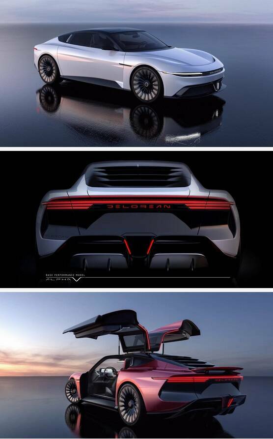 "DeLorean Motor Company is releasing a new electric model after 40 years: The Alpha 5."