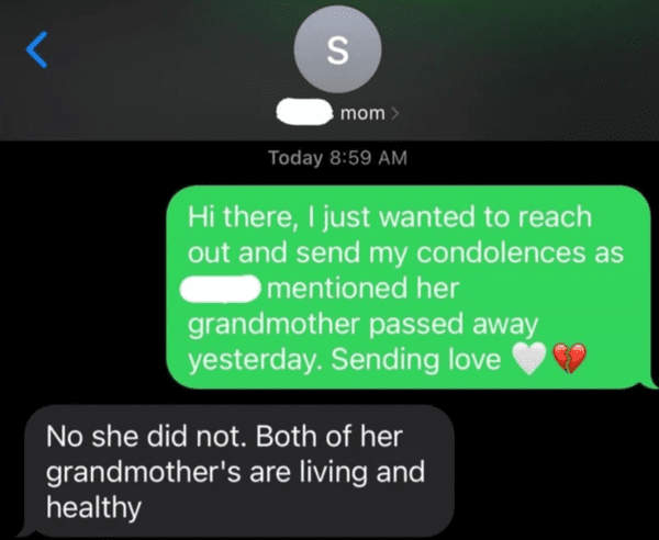 fascinating and terrifying things - multimedia -  Today Hi there, I just wanted to reach out and send my condolences as mentioned her grandmother passed away yesterday. Sending love No she did not. Both of her grandmother's are living and healthy