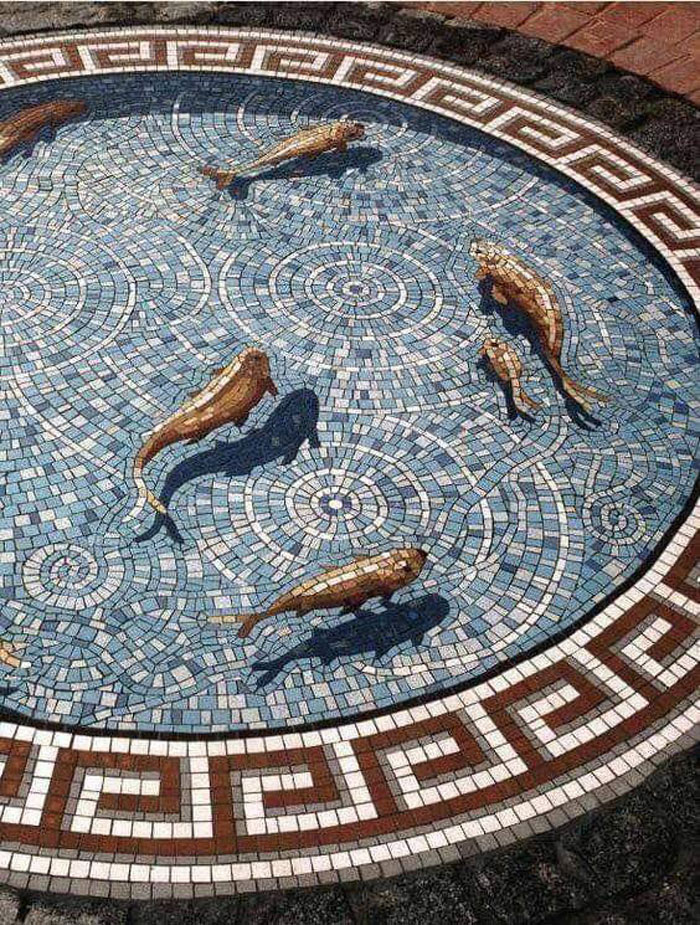 amazing discoveries - roman mosaic fish - Appa Japapr