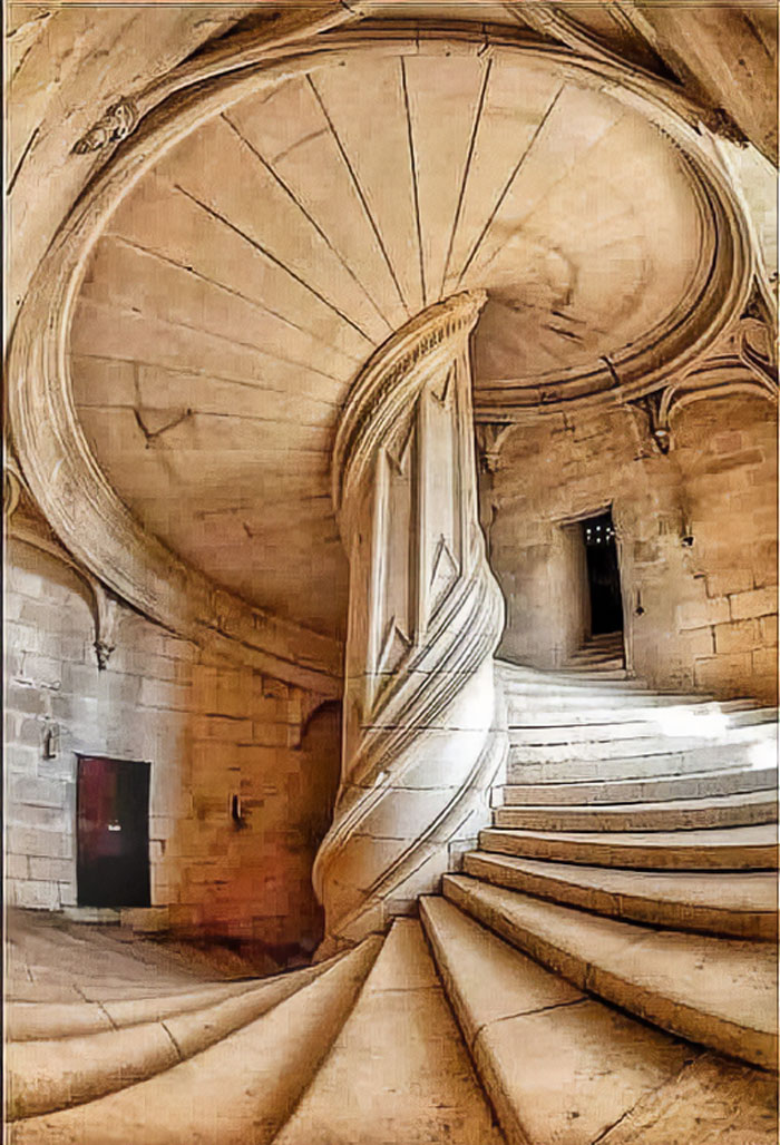 amazing discoveries - chenonceau staircase
