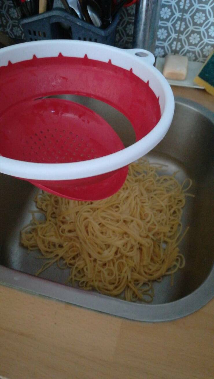 "I guess I will eat dirty sink pasta"