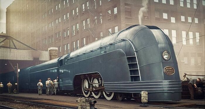 historical photos - colorized - mercury train - 09 New York Entral System