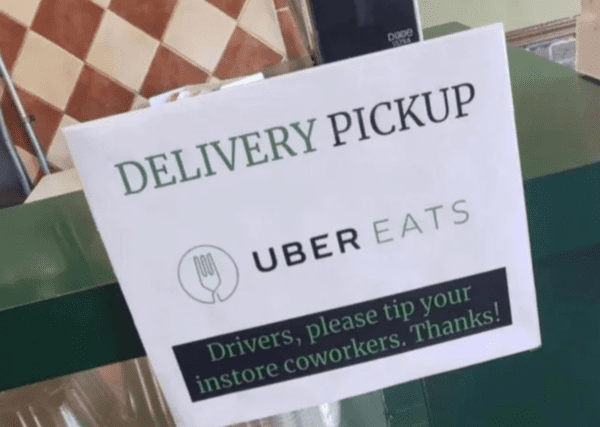 cringe pics - Uber Eats - Doce Delivery Pickup Uber Eats Drivers, please tip your instore coworkers. Thanks!