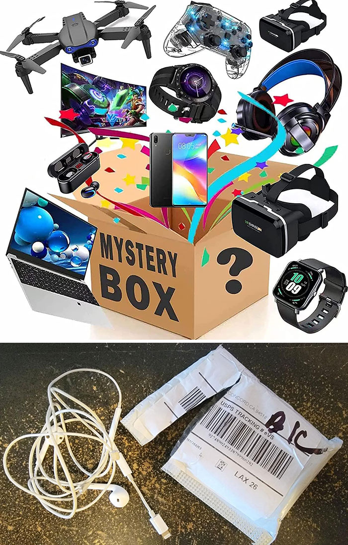 People Who Regret Shopping Online - mystery box electronics
