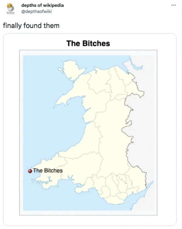 map - depths of wikipedia finally found them The Bitches The Bitches