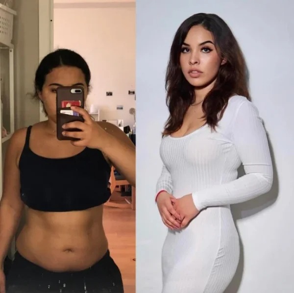 Weight loss transformation