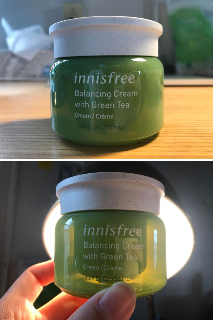 evil design tricks - misleading makeup packaging - innisfree Balancing Cream with Green Tea Cream Crme 1.69 Fl. Oz.50 ml innisfree Balancing Cream with Green Tea Cream Crme 1.69 Ft. Oz50 mL