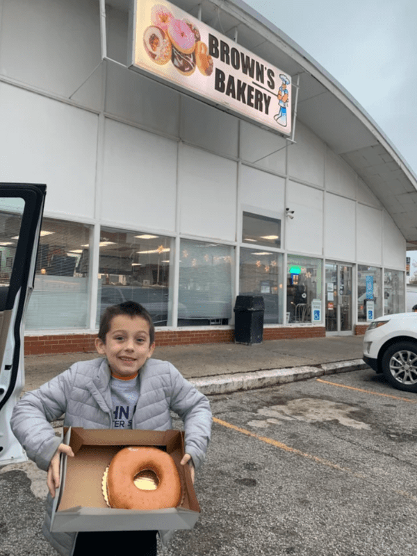 I told my son he could only get one donut.