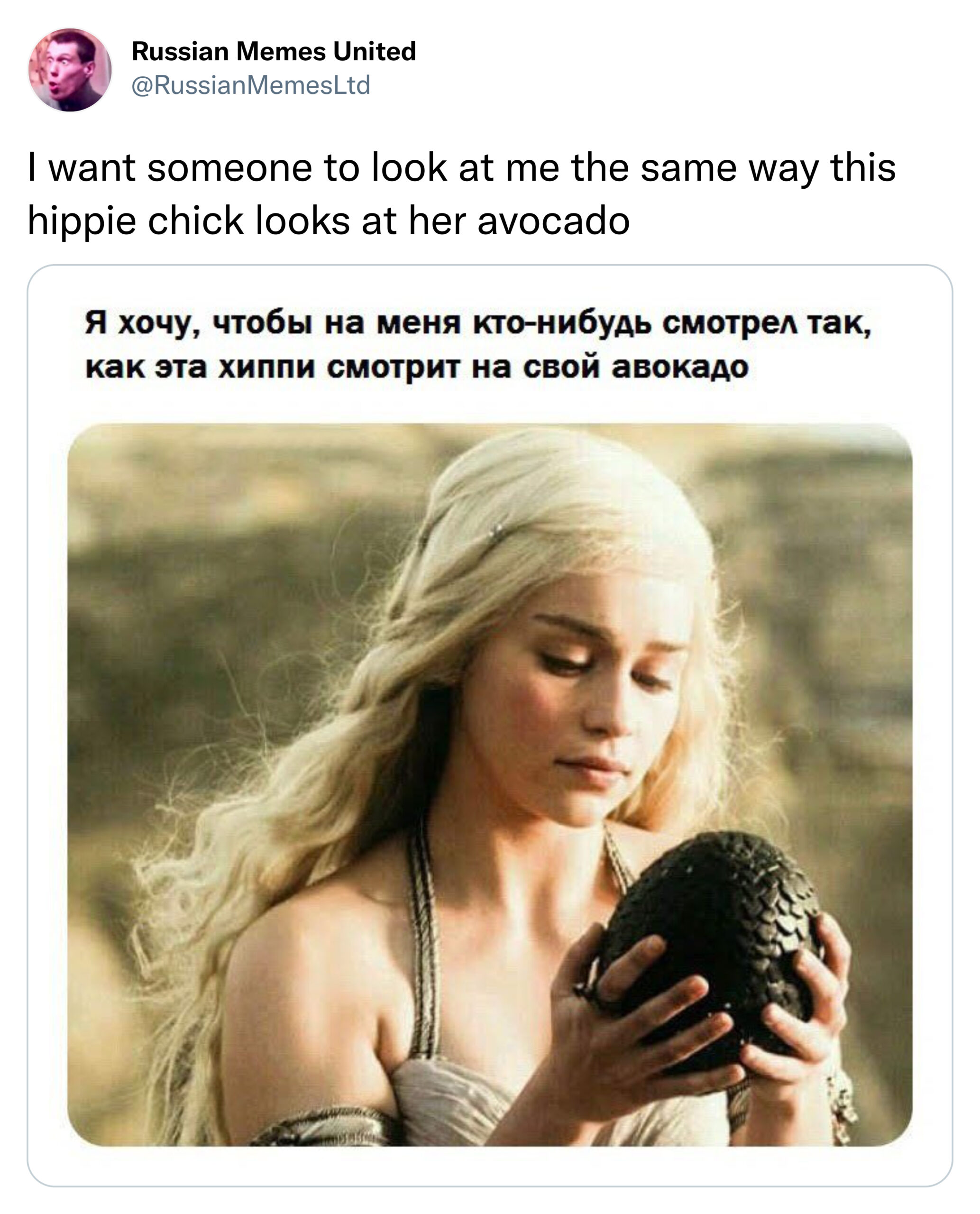 funny tweets - you find the perfect avocado - Russian Memes United I want someone to look at me the same way this hippie chick looks at her avocado , ,
