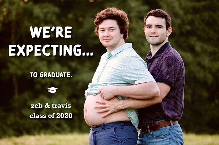 clever and smartass people - were expecting to graduate - We'Re Expecting... To Graduate. zeb & travis class of 2020