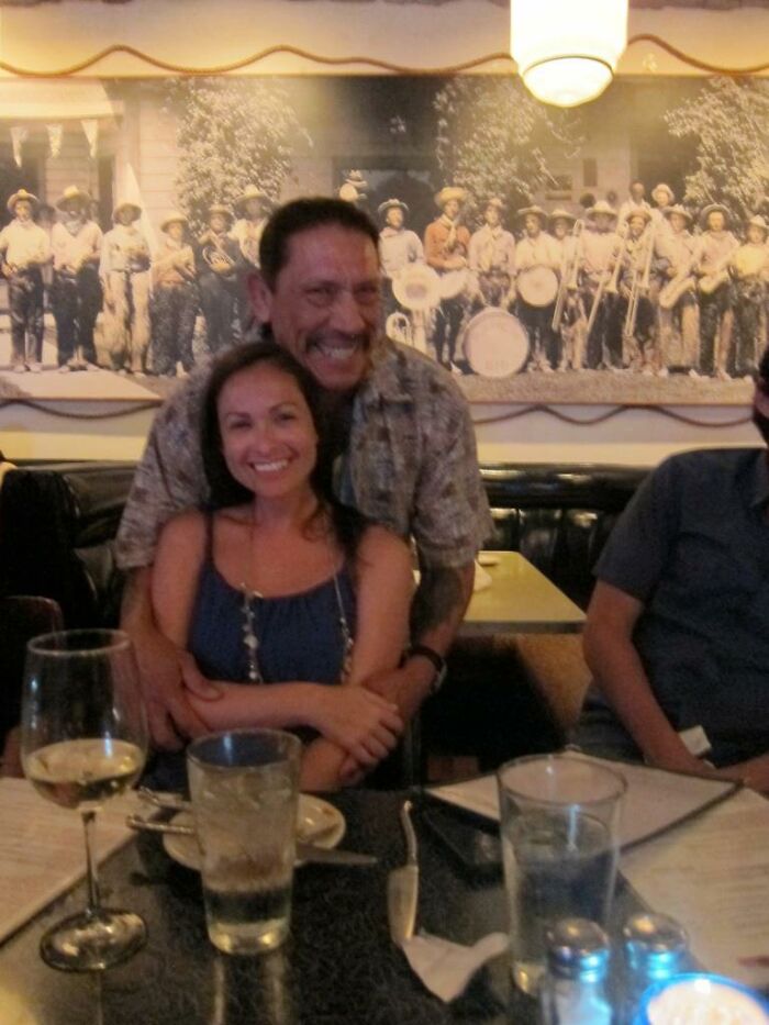 I met Danny Trejo in Austin. It may have been because I was a young woman, but he took a picture with me and was adorably sweet. His hand were super soft too!