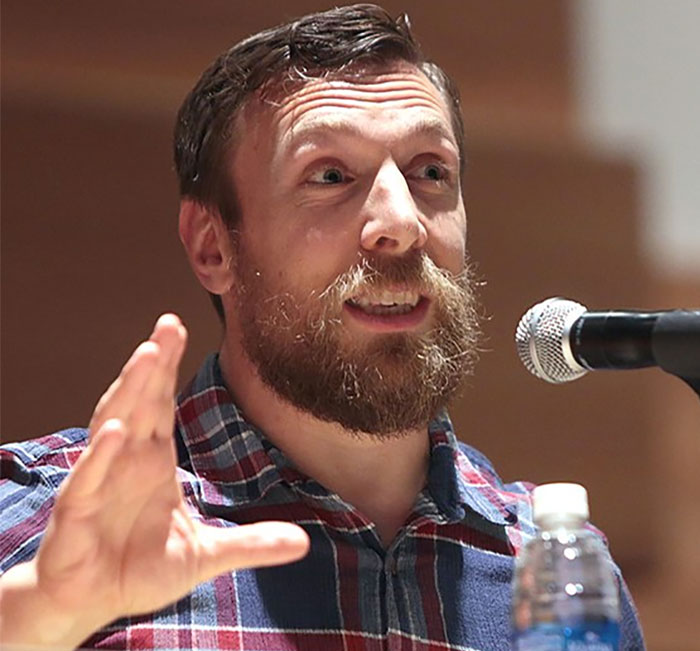 Daniel Bryan was very friendly. Met him at the Calgary World of Wheels and brought him my ROH replica title. He got a kick out of it. "Wow I haven't held this belt in a long time haha, should I sign it as Daniel Bryan or Bryan Danielson?"