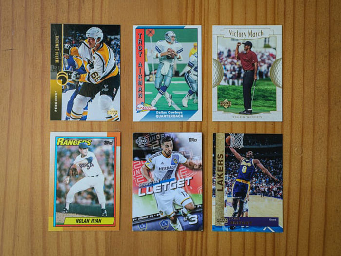 Awful Guests in your Home - baseball cards - Mario Lemiest Penguins Rangers 66 Nolan Ryan Trot Rea Tam M Dallas Cowboys Quarterback Unor Herbale thes Bastian Lletget Pv under 242 Lakers. Victory March Tiger Woods Drve