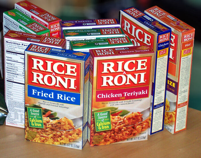My aunt won a lifetime supply of rice-a-roni from 'The Price is Right'. She used to get them faster than she can use them, but now (understandably) she is sick of it so she just stockpiles them in her rice-a-roni closet and donates hundreds of boxes of them at a time.

yes. she has a full closet of rice-a-roni. The neighborhood kids love her.