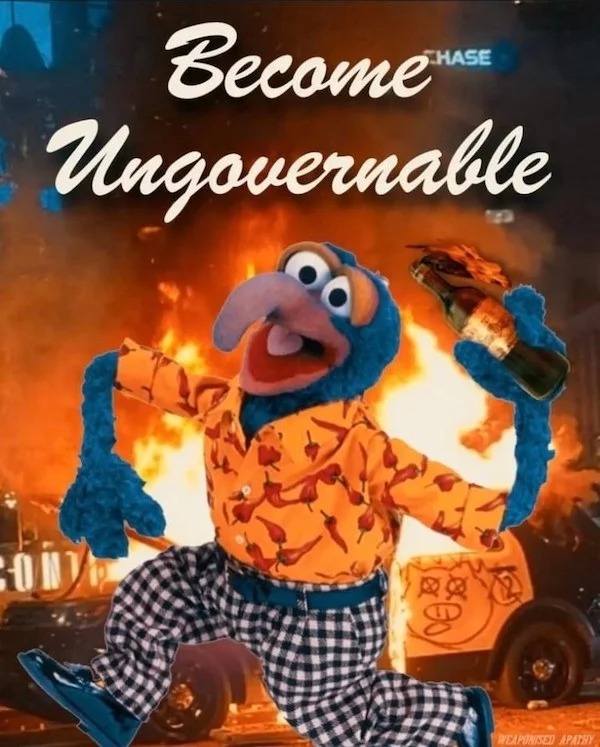 poster - Become Ungovernable Sony Chase Weaponised Apathy