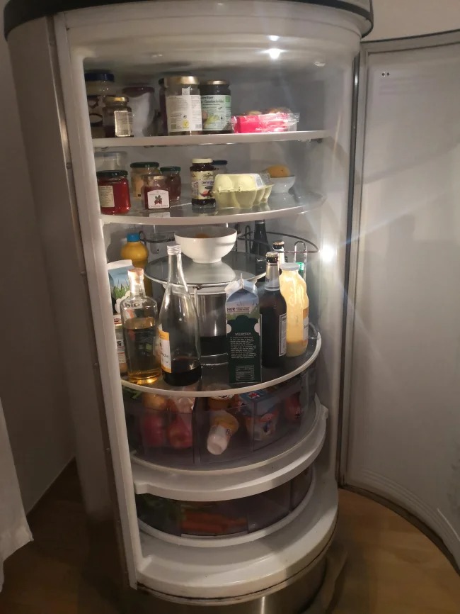 fun facts - lazy susan refrigerator - Nur