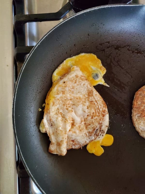 “My egg cooked in the shape of a chicken.”