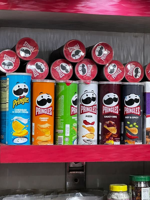 “In Nepal the Pringles mascot has different facial expressions depending on the flavor.”