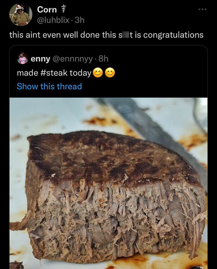 Comment roasts - this aint even well done this s t is congratulations
