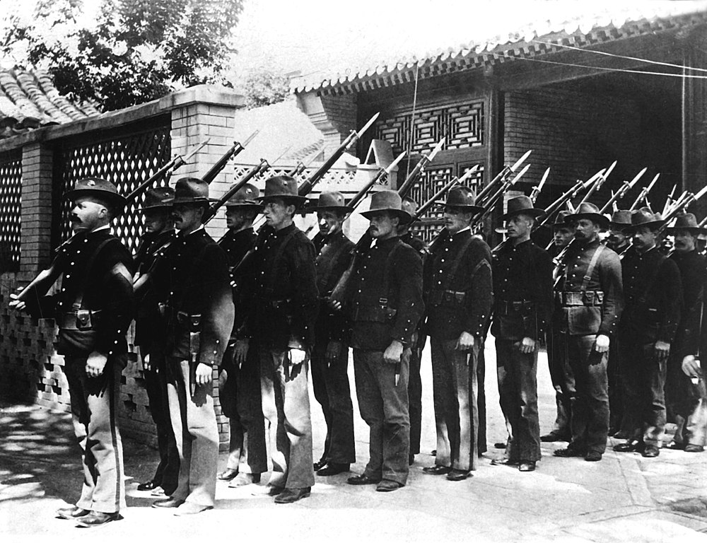 historical photos - us marines in china - ww